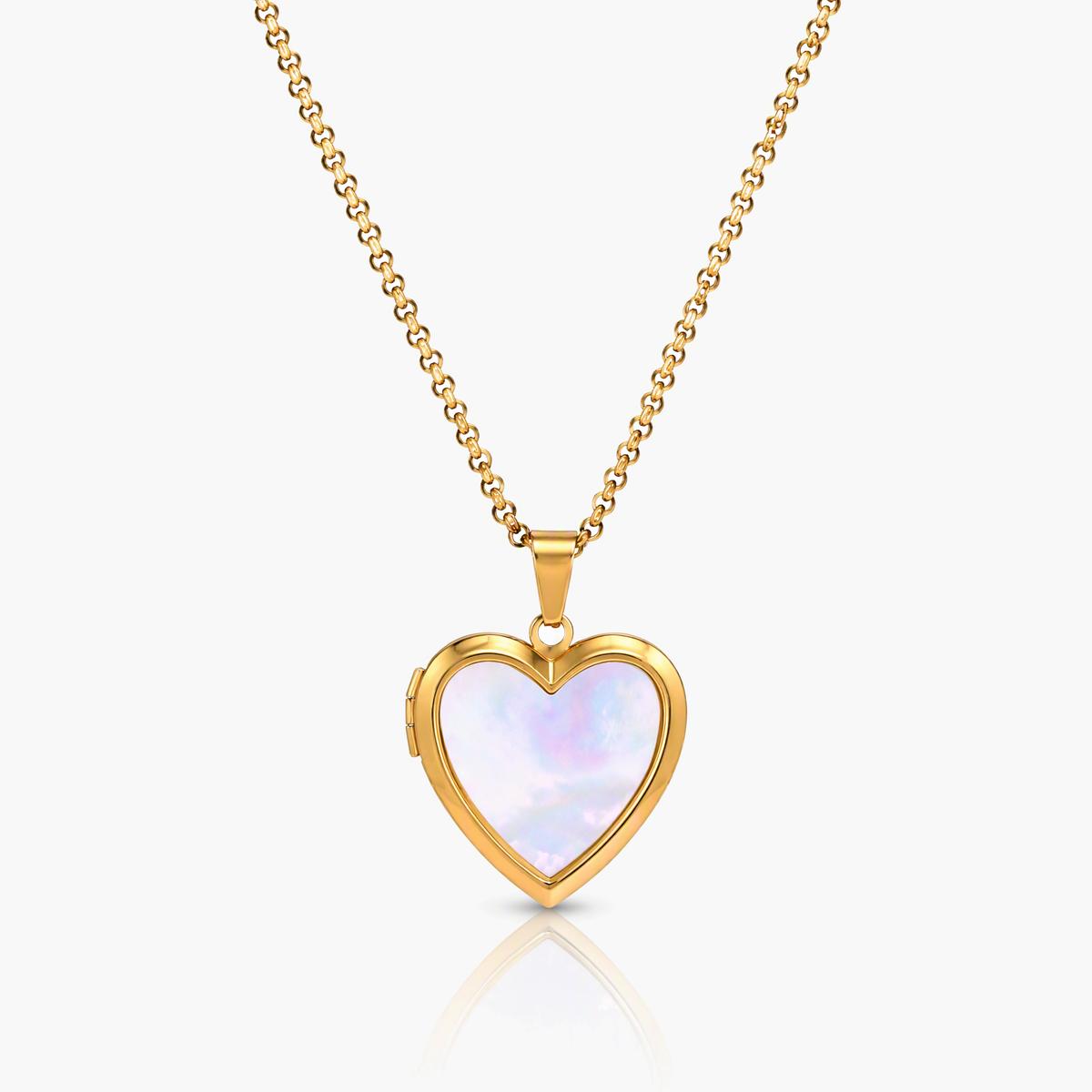Cute Heart Locket Necklace