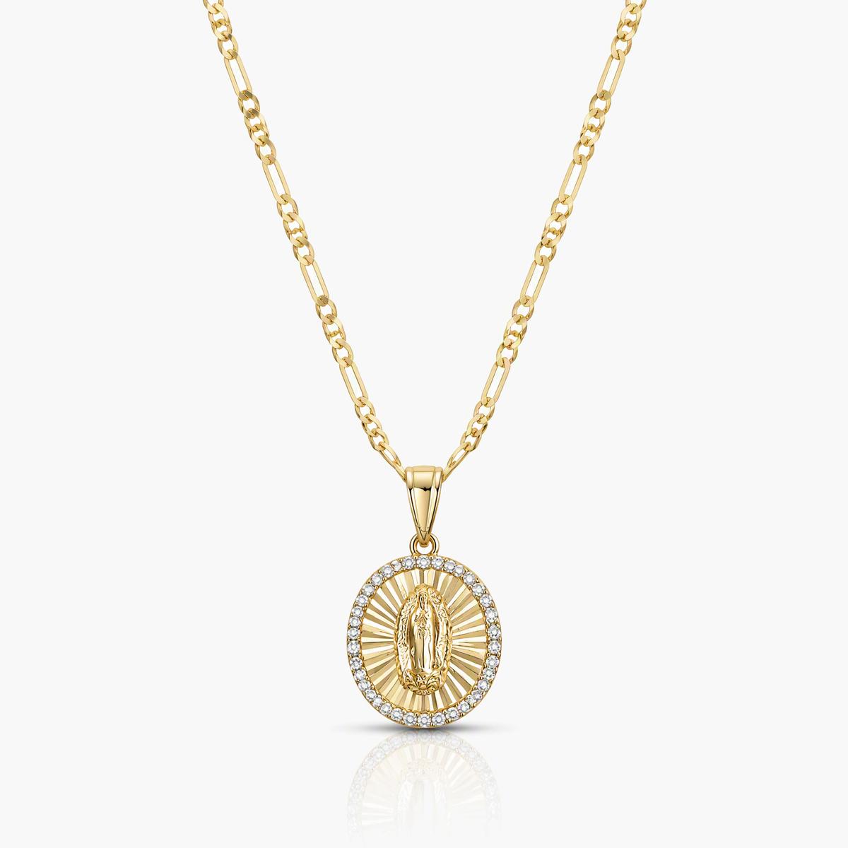 Trendy Virgin Mary Pendant Necklace