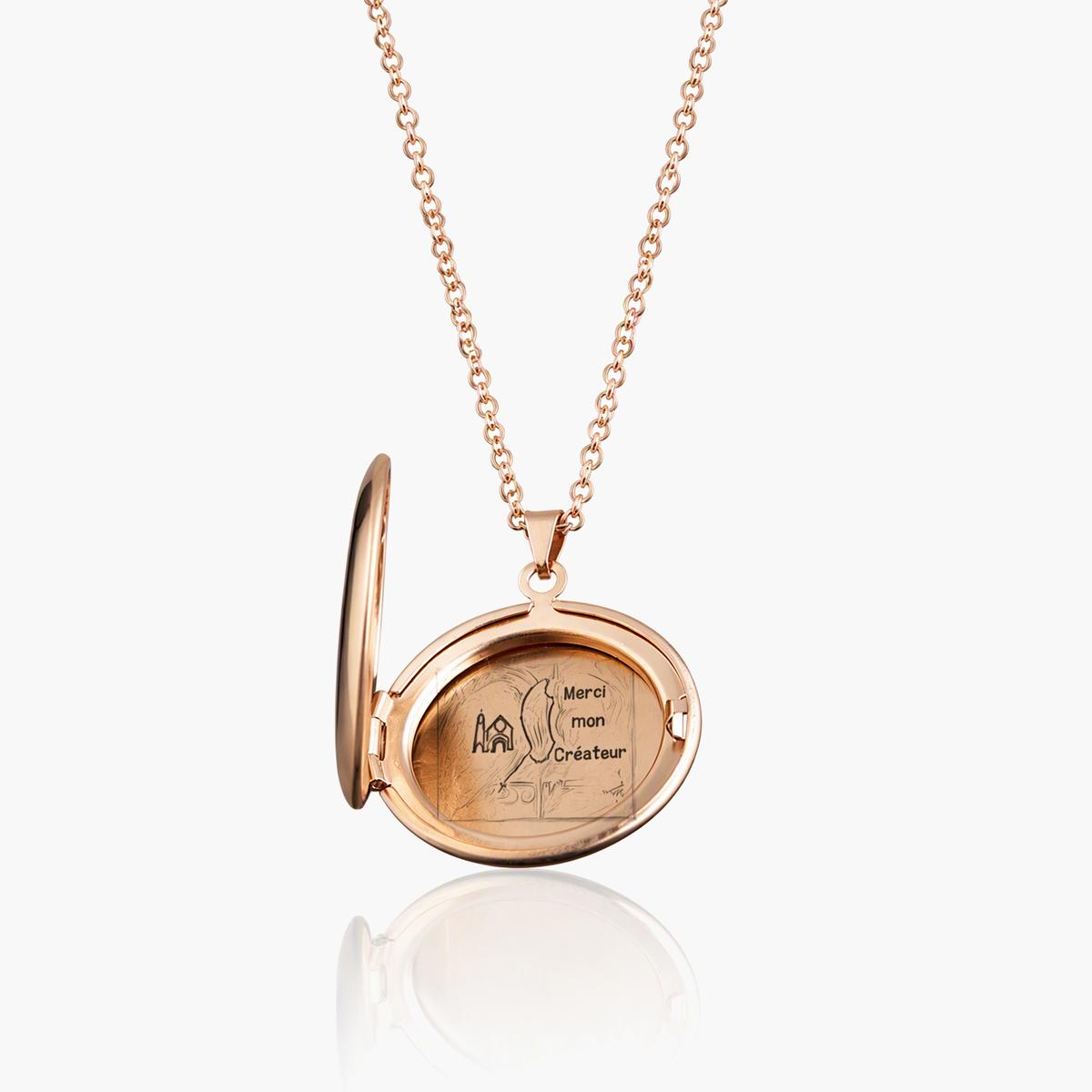 Oval Locket Necklace