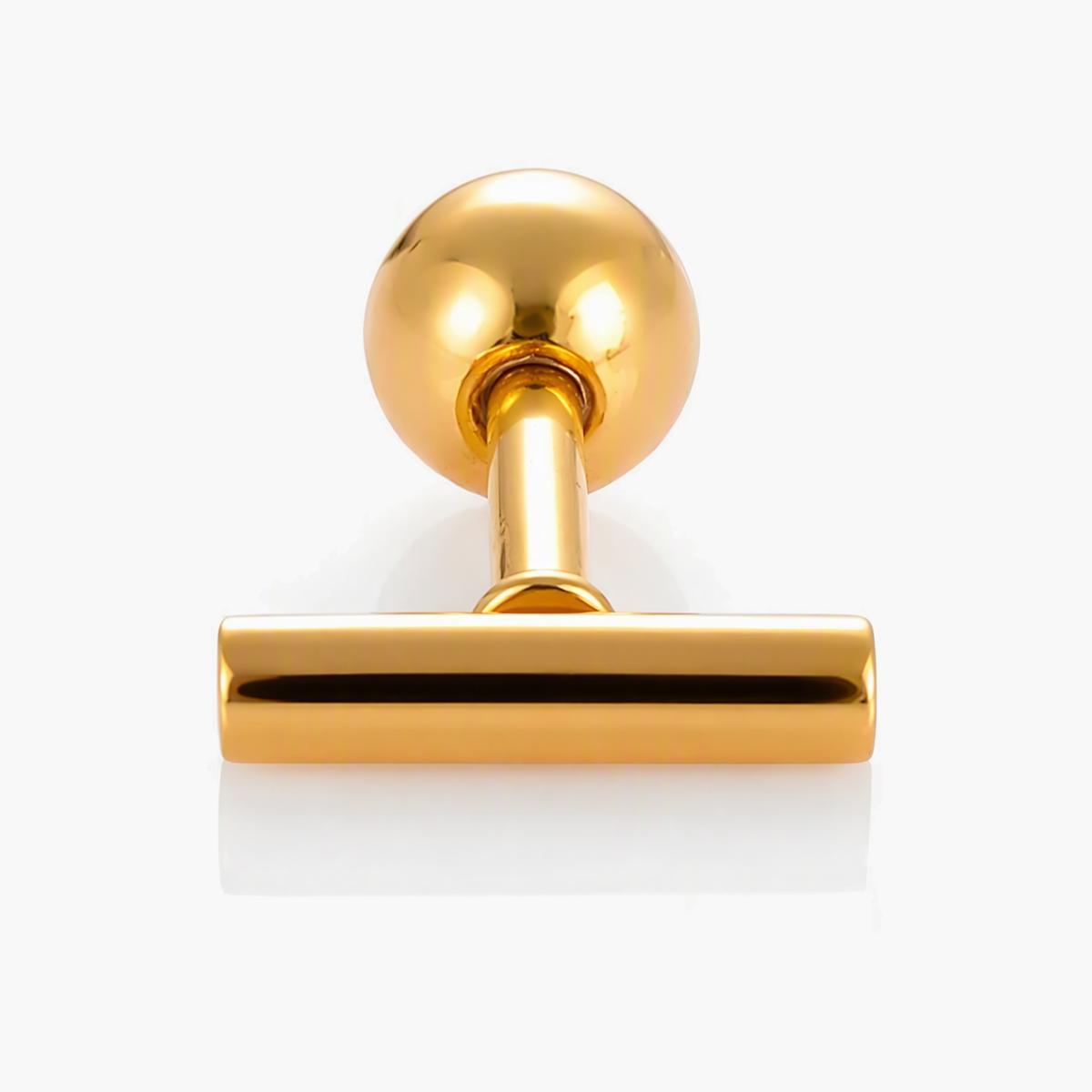Minimalist Ball And Bar Earrings