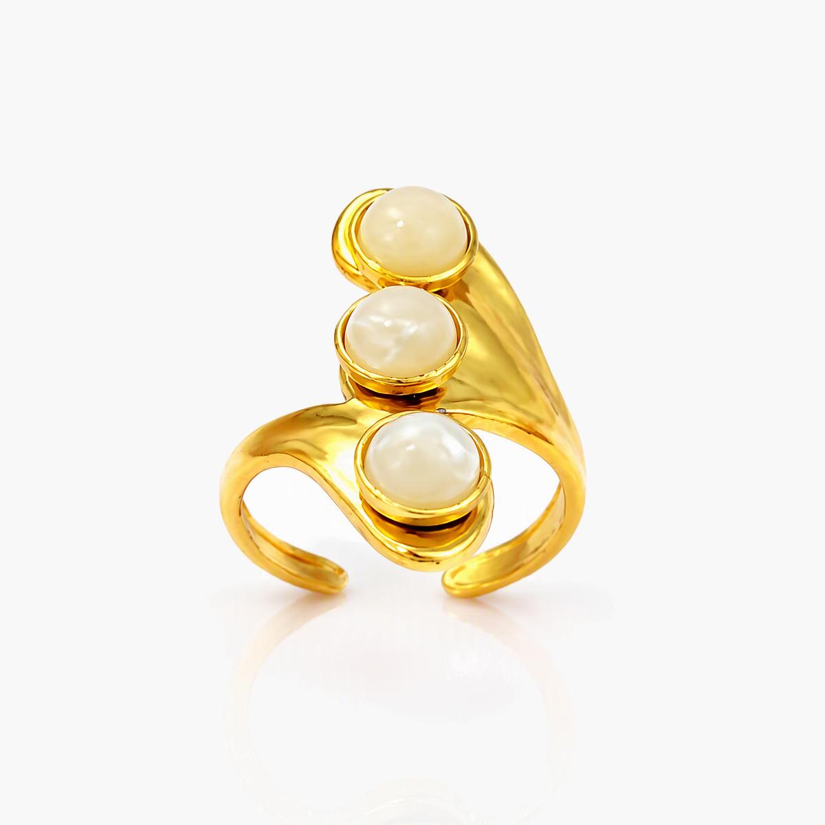 Irregular Molten Open Cuff Ring