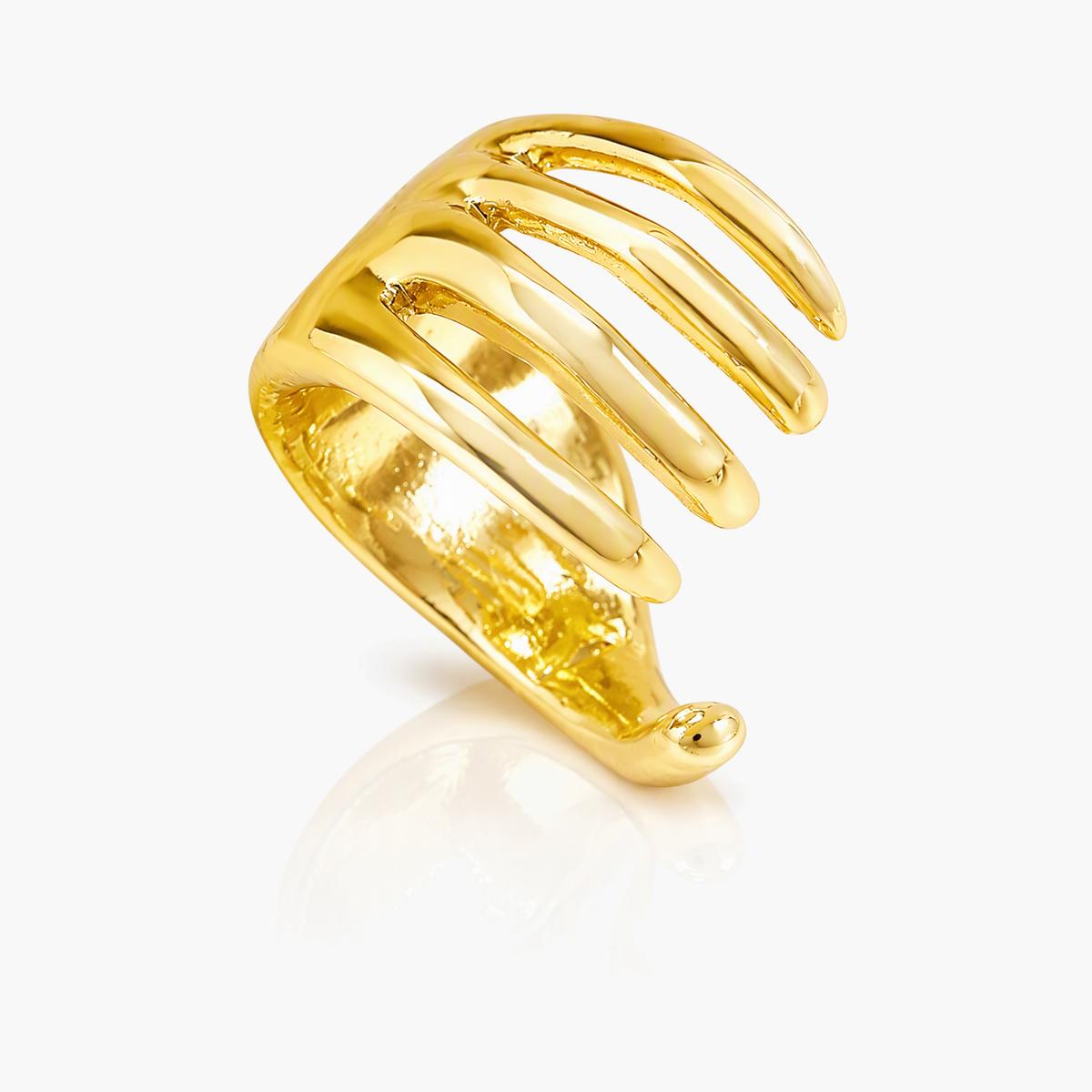 Trendy Skeleton Hand Ear Cuff