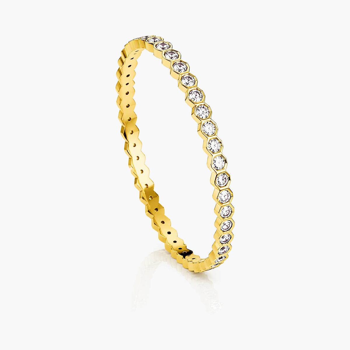 Elegant Hexagon Bangle