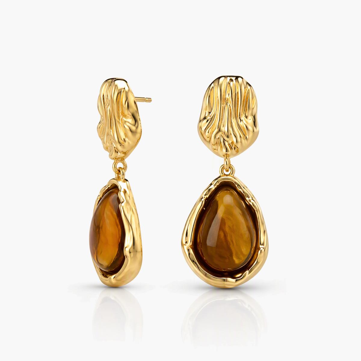 Trendy Leopard Heart Hoop Earrings