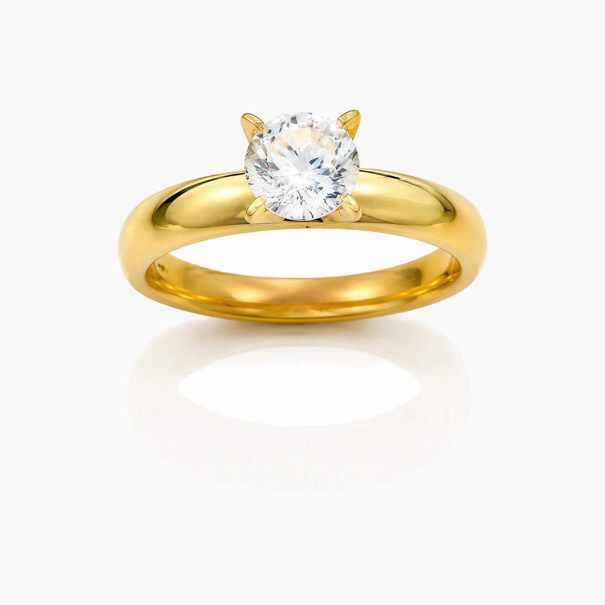 Elegant Single Stone Ring