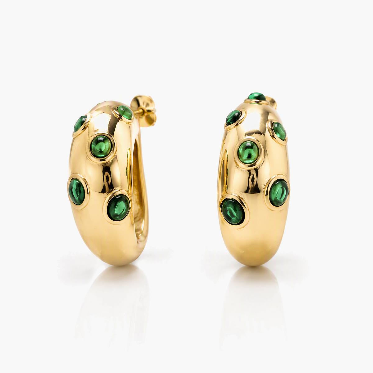 Vintage Moon Hoop Earrings