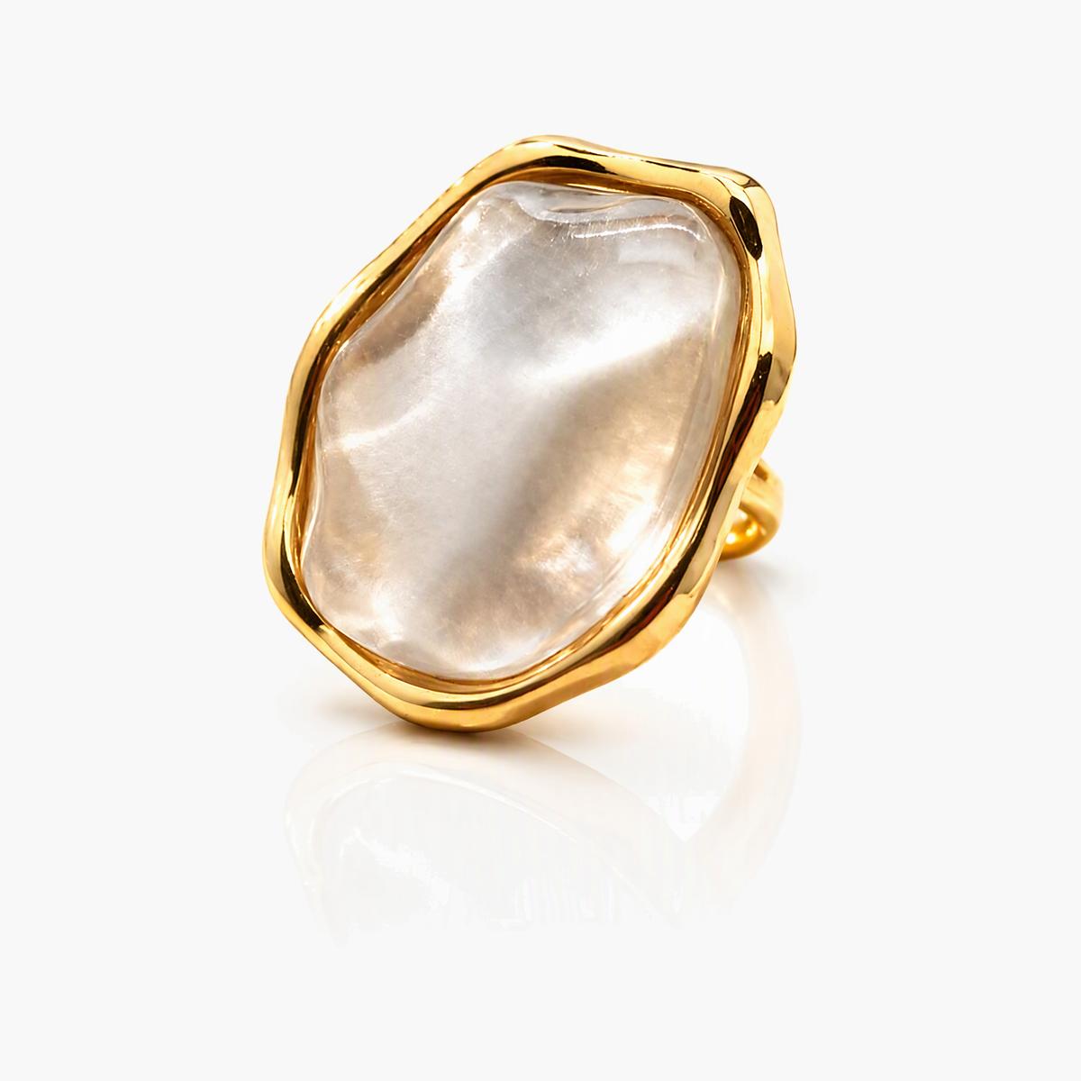 Chunky Irregular Stone Ring
