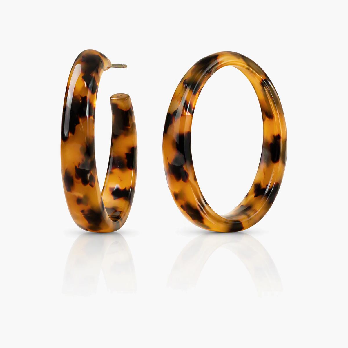 Trendy Leopard Print Hoop Earrings
