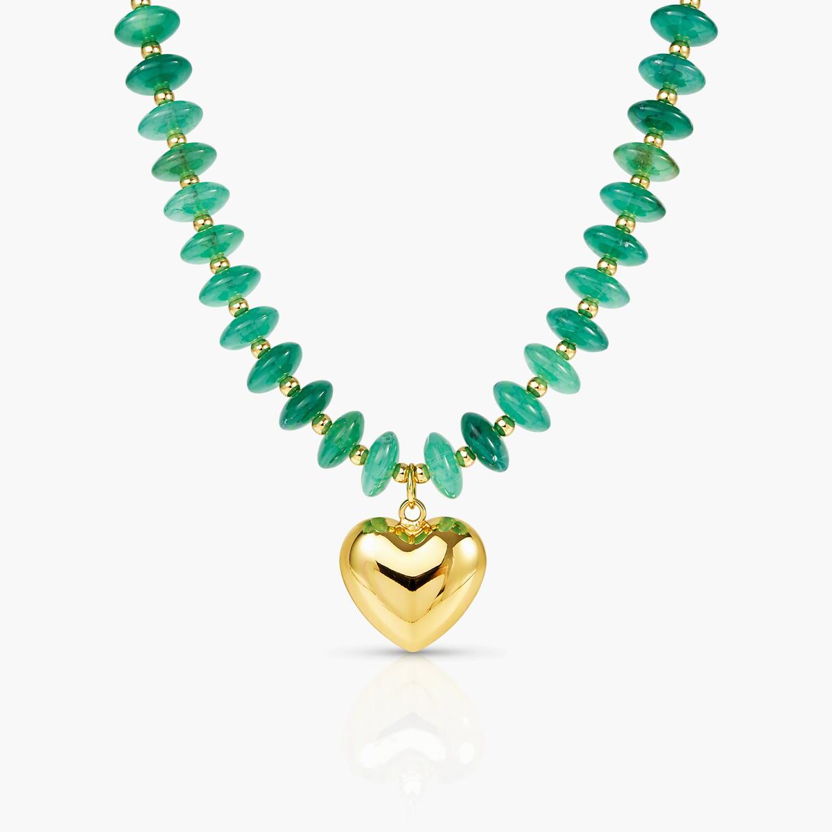 Trendy Heart Charm Necklace