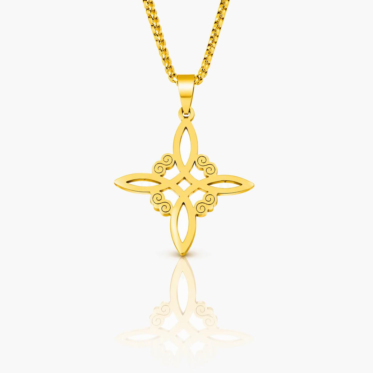 Celtic Cross Pendant Necklace