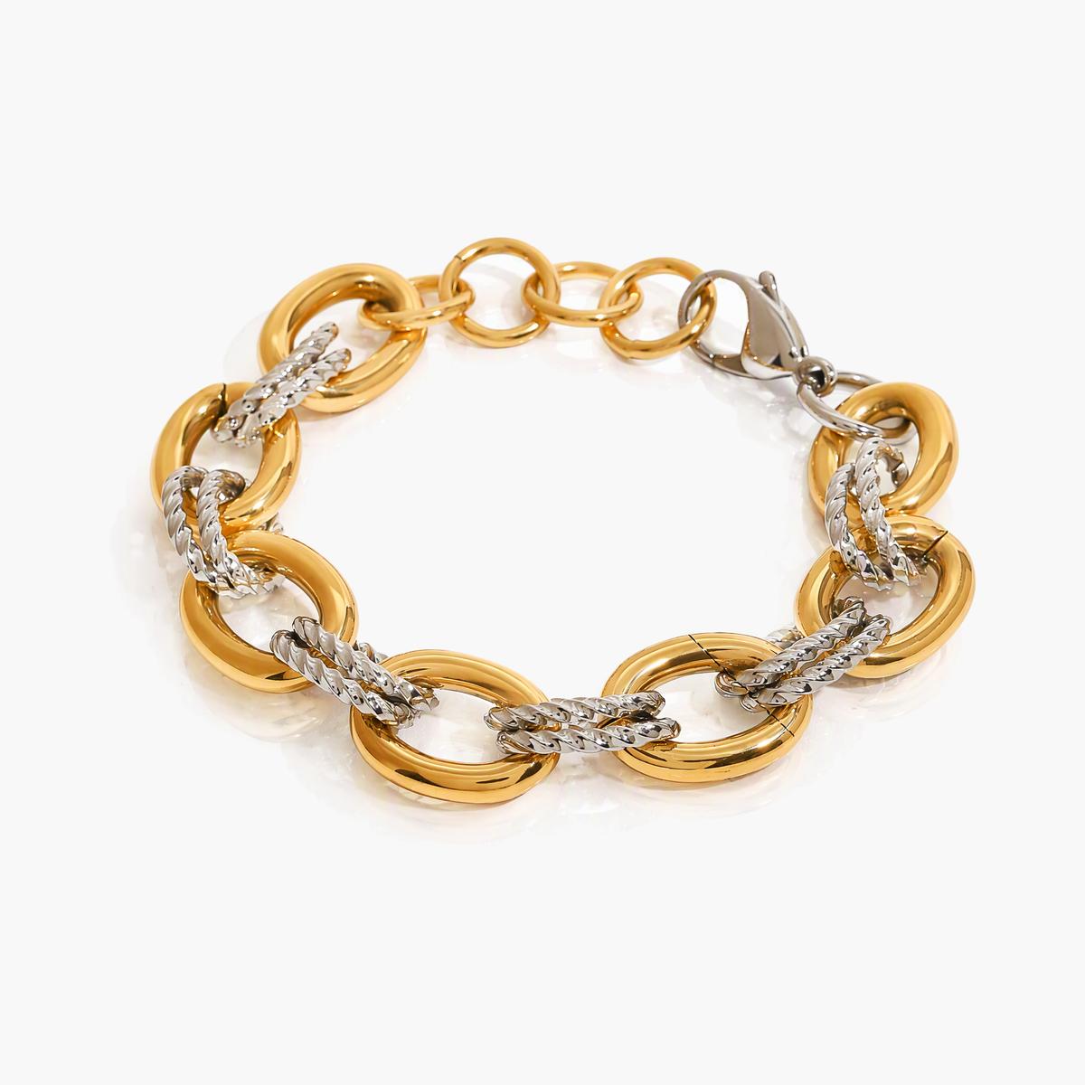 Chunky Twisted Link Bracelet