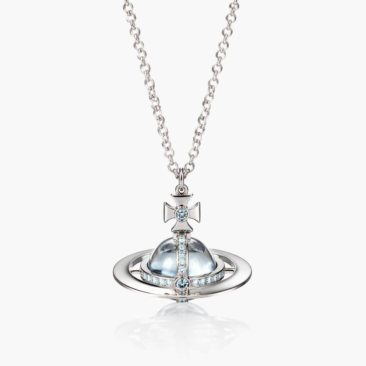 Trendy Planet Orb Pendant Necklace