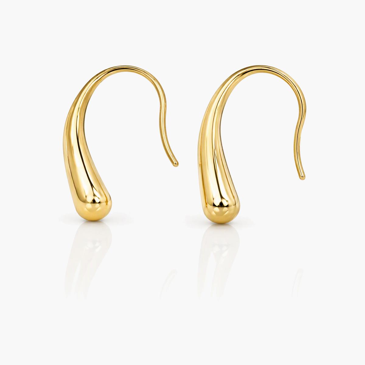 Minimalist Water Drop Hook Earrings