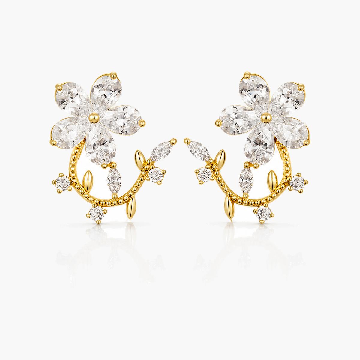 Dainty Flower Stud Earrings
