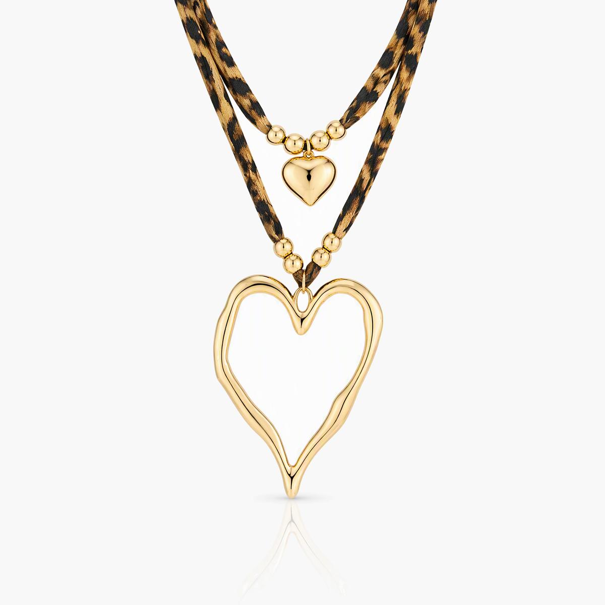Trendy Open Heart Necklace