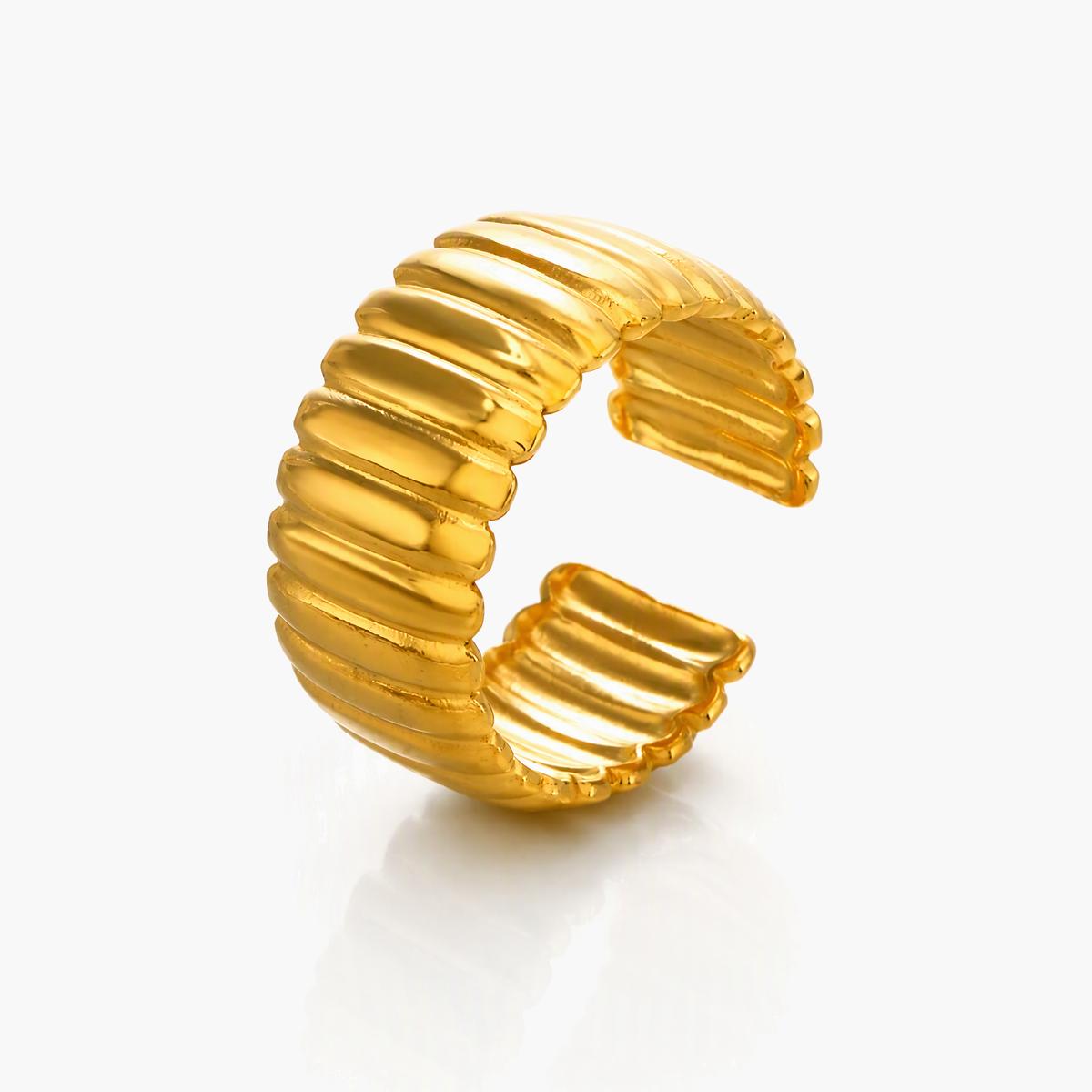 Chunky Ribbed Ring