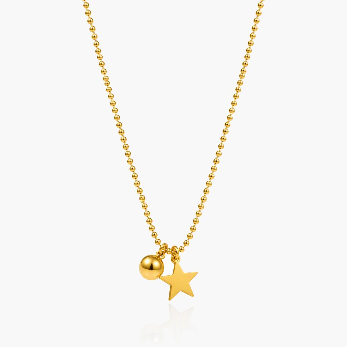 Dainty Star Ball Chain Necklace