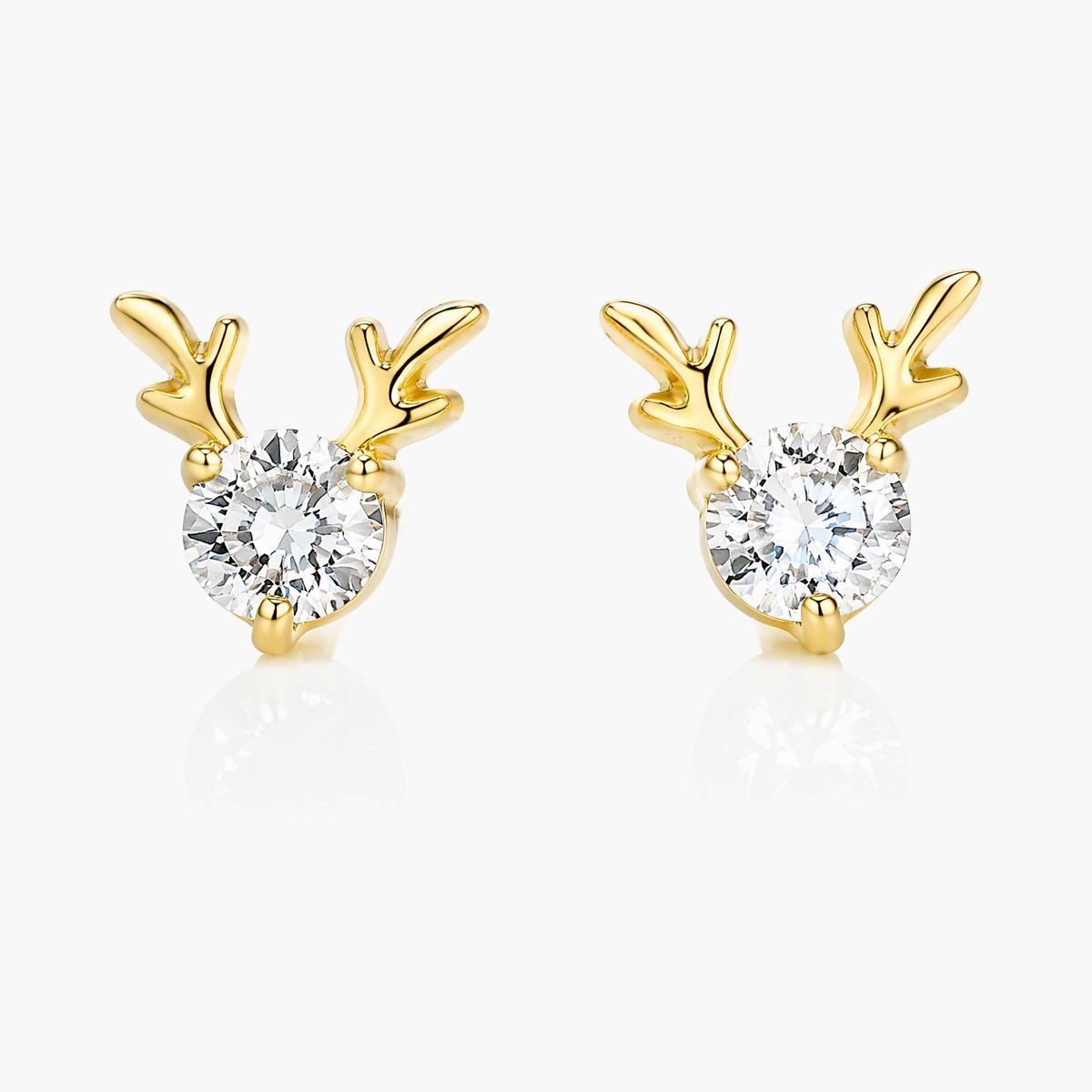 Cute Reindeer Stud Earrings