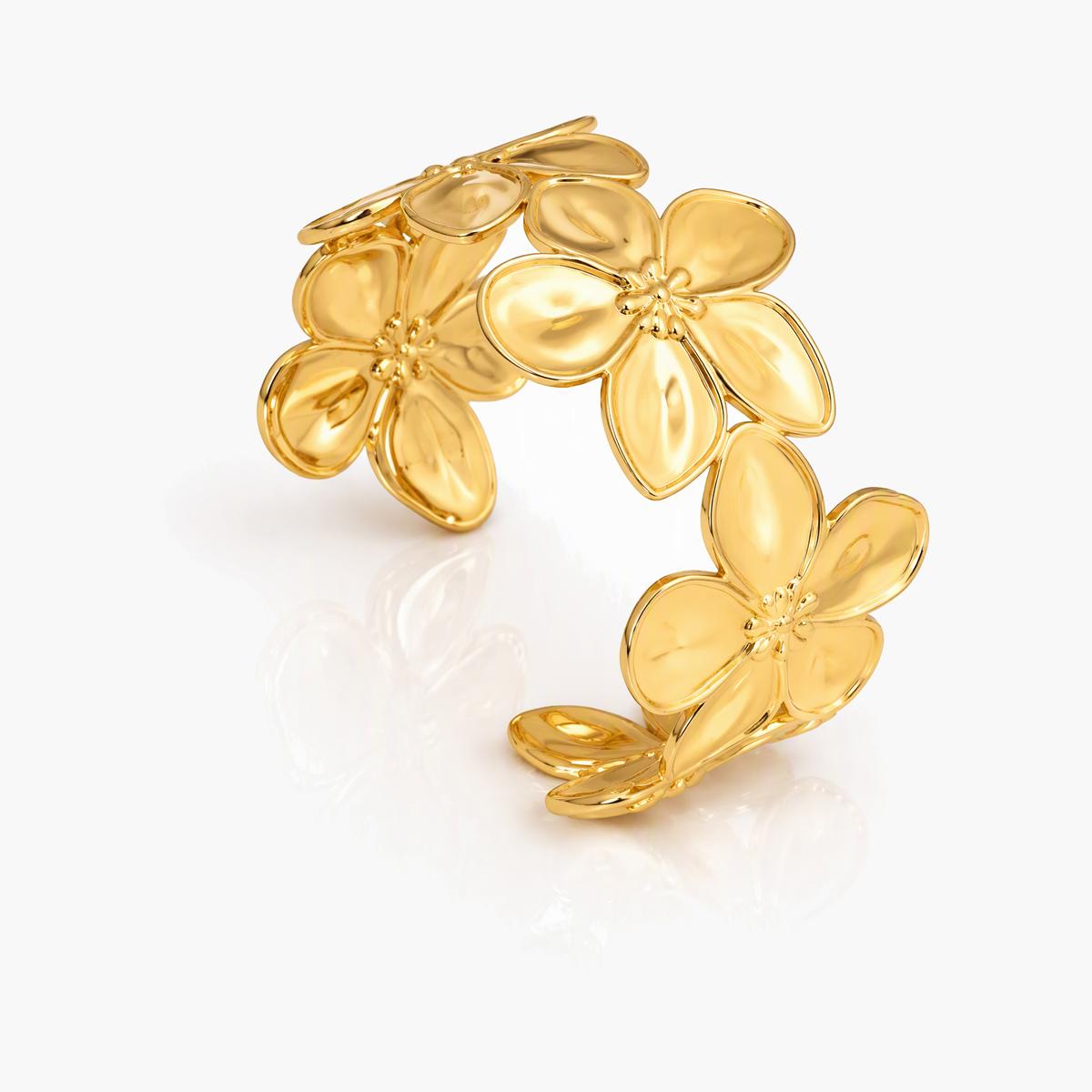 Floral Cuff Bracelet