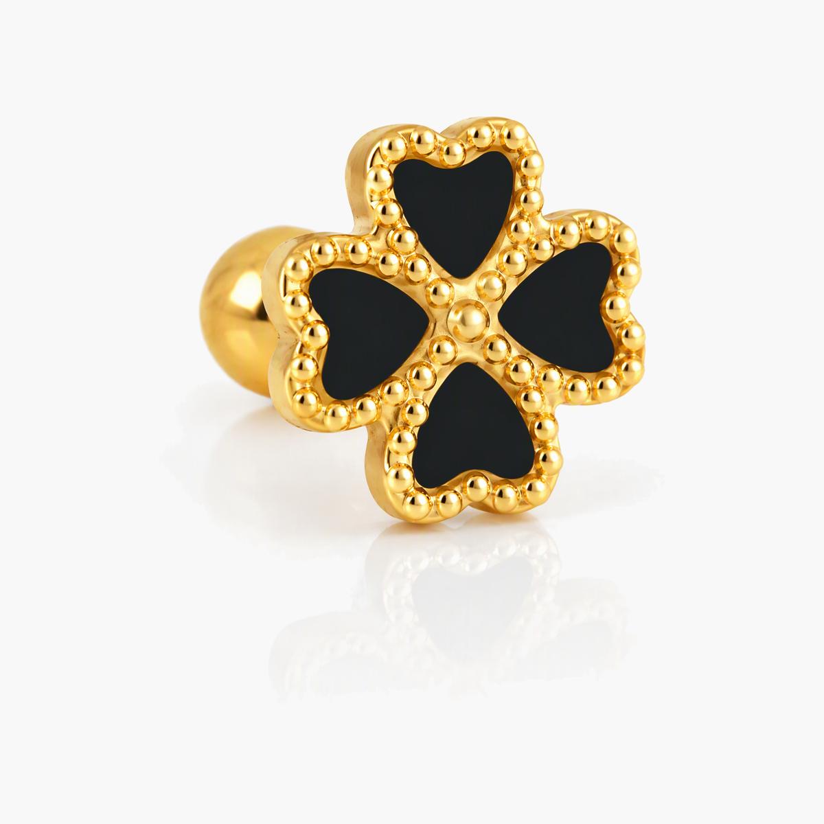 Four-Leaf Clover Stud Earrings