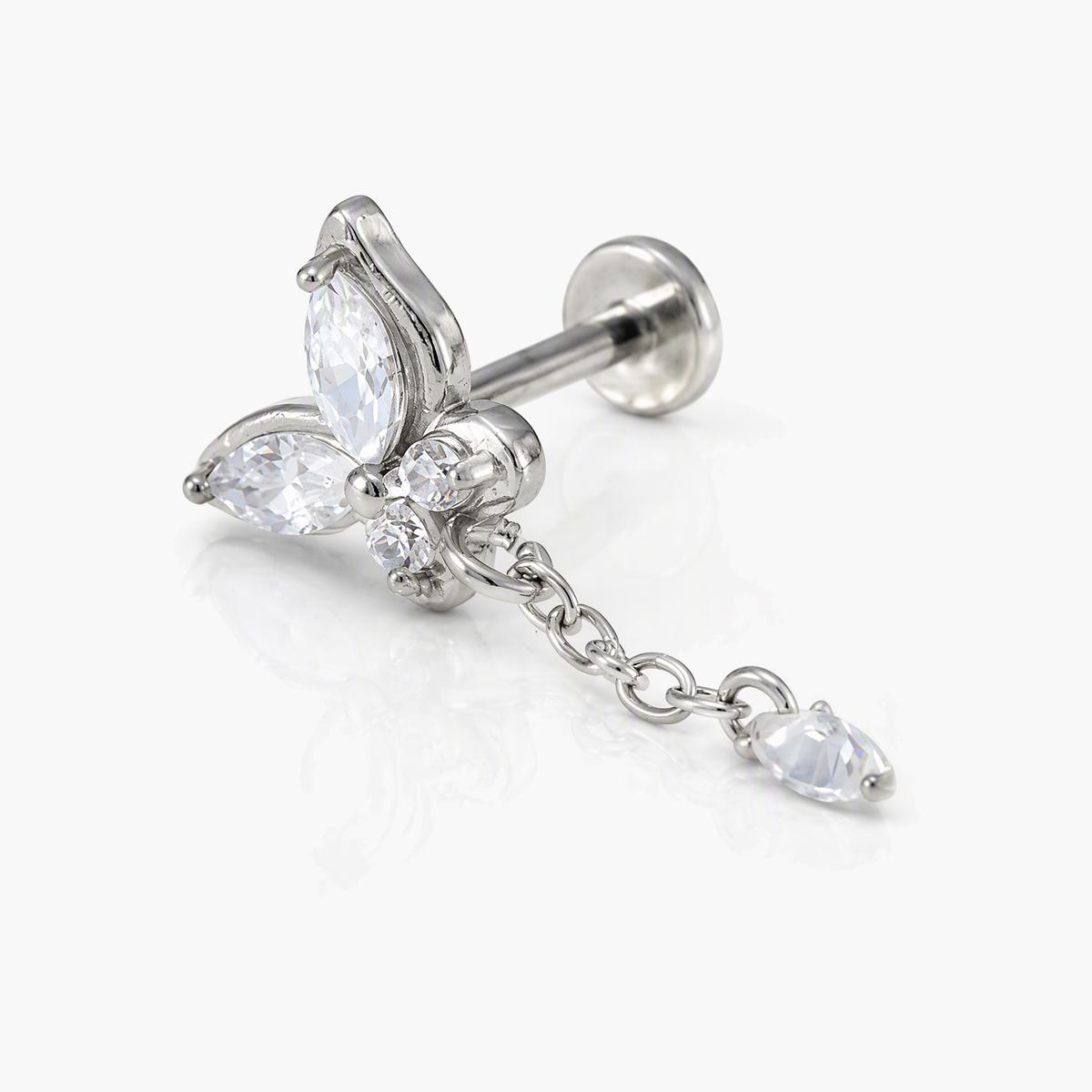 Butterfly & Flower Cartilage Studs