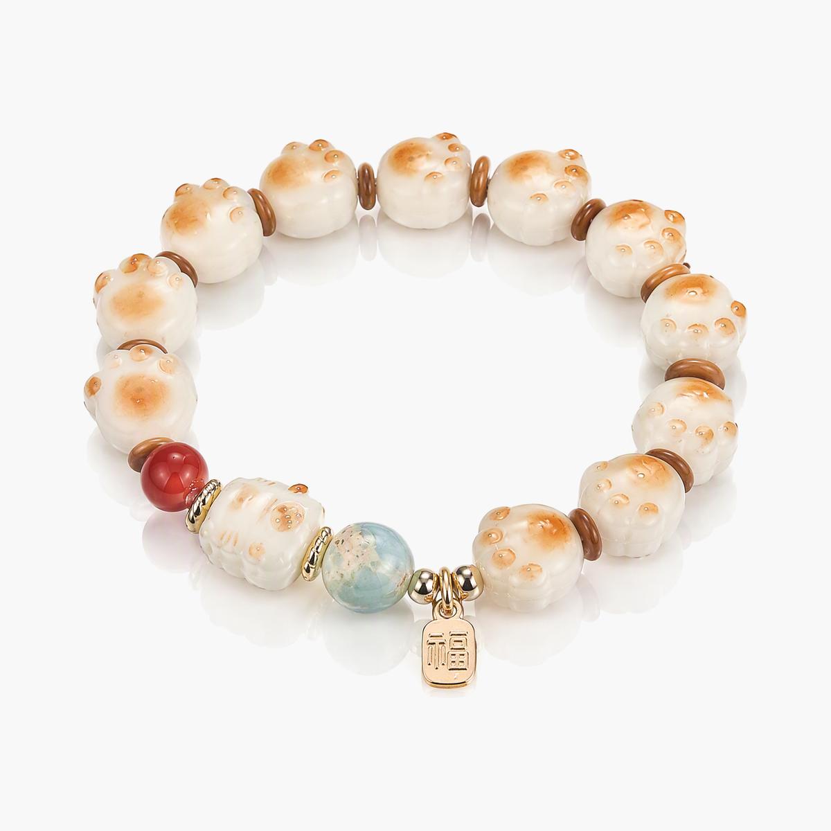 Cute Cat Paw Charm Bracelet