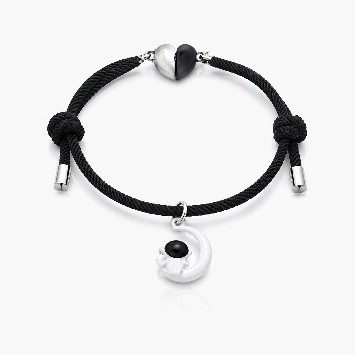 Minimalist Moon Charm Bracelet