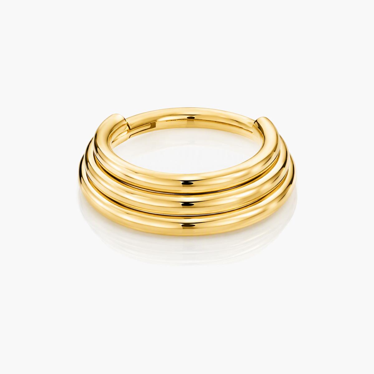 Minimalist Multi-Layer Hoop Nose Ring