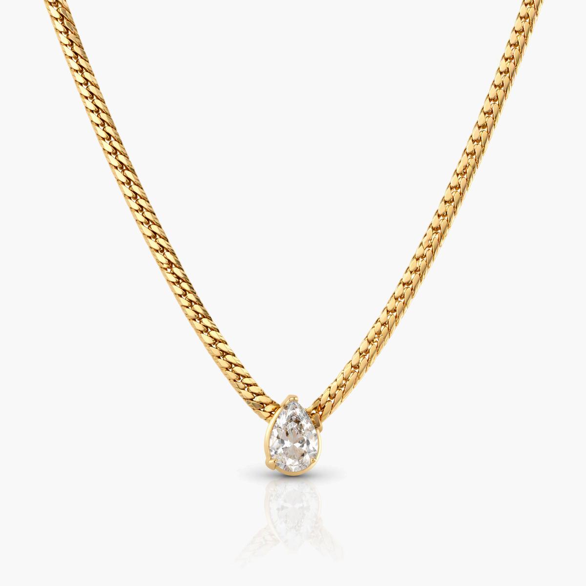 Dainty Pear Drop Pendant Necklace