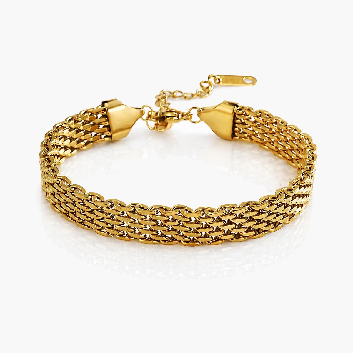 Chunky Woven Chain Bracelet