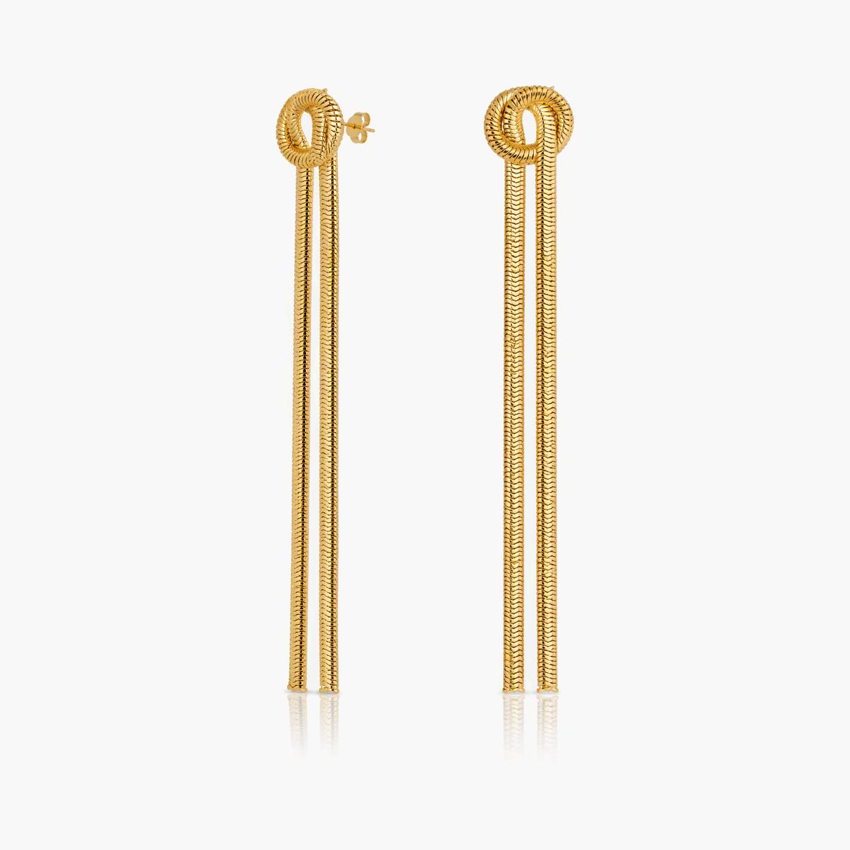 Trendy Snake Chain Threader Earrings