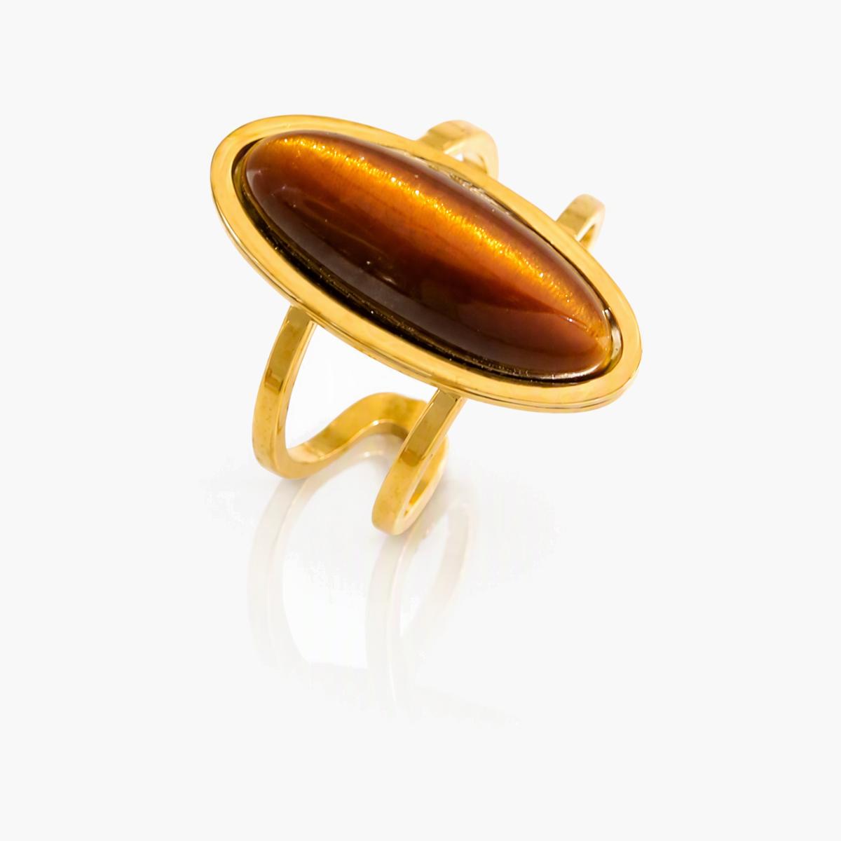 Minimalist Oval Open Ring