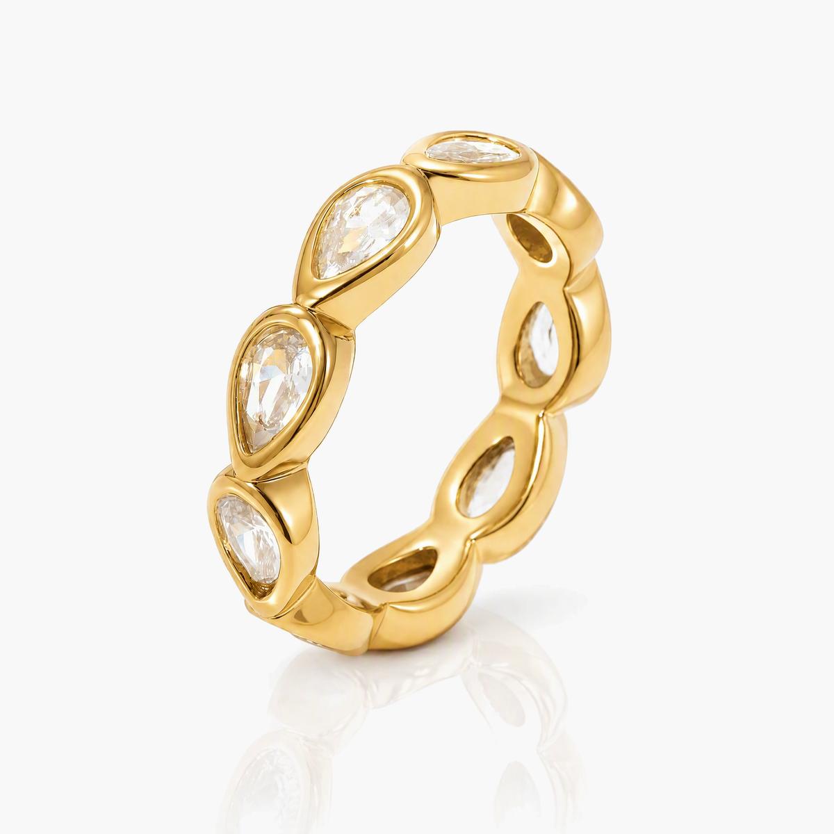 Marquise Link Eternity Ring
