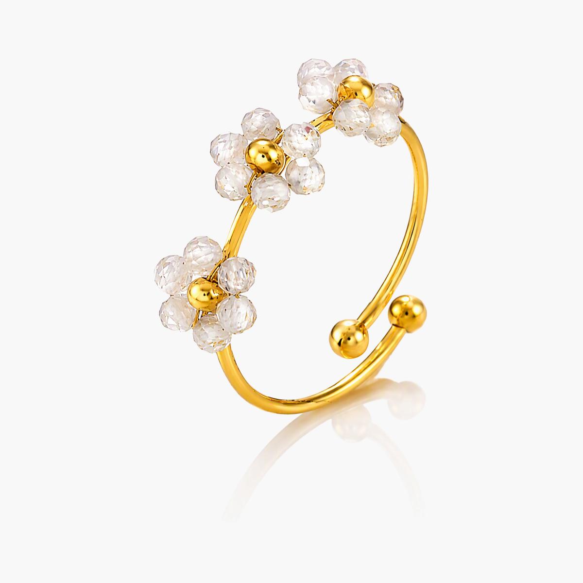 Dainty Flower Cluster Ring