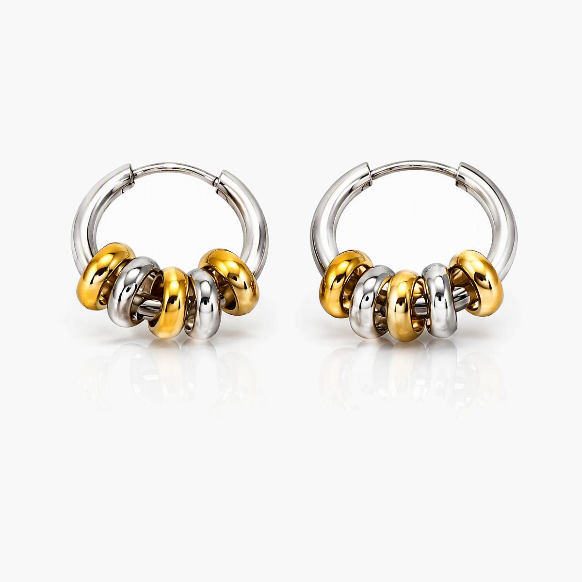 Beaded Hoop Earrings