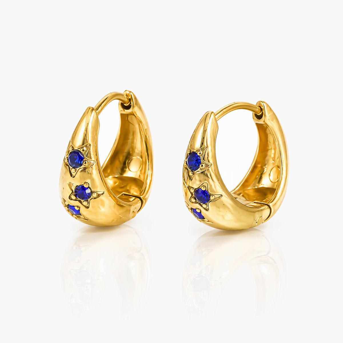 Star Huggie Earrings
