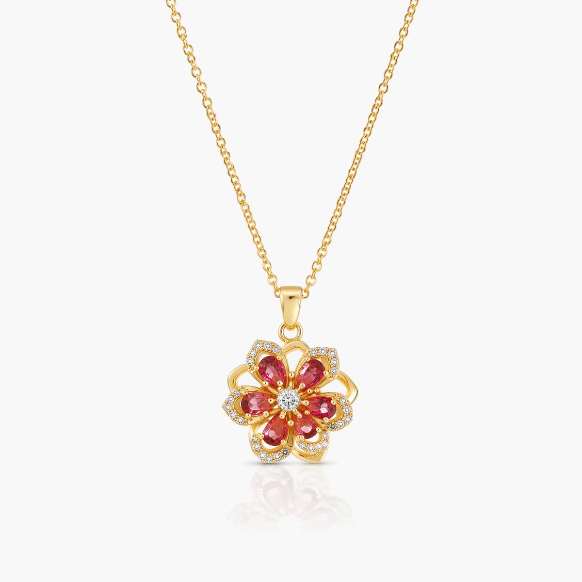 Dainty Flower Pendant Necklace
