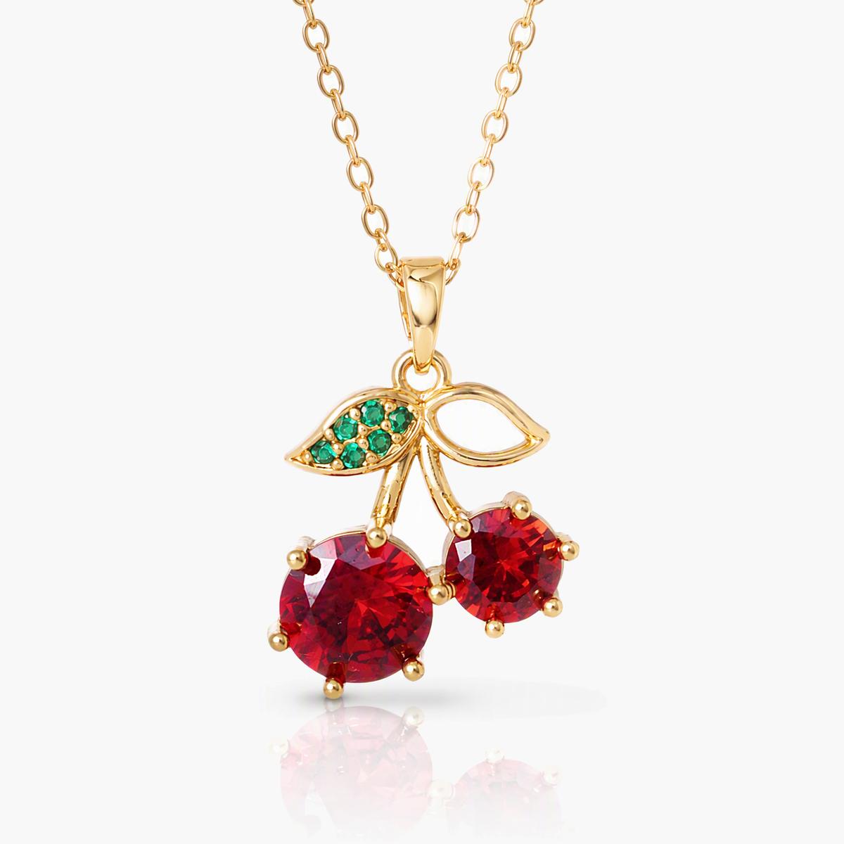 Cute Cherry Pendant Necklace