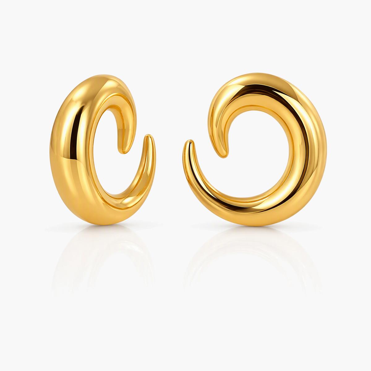 Chunky Twisted Hoop Earrings