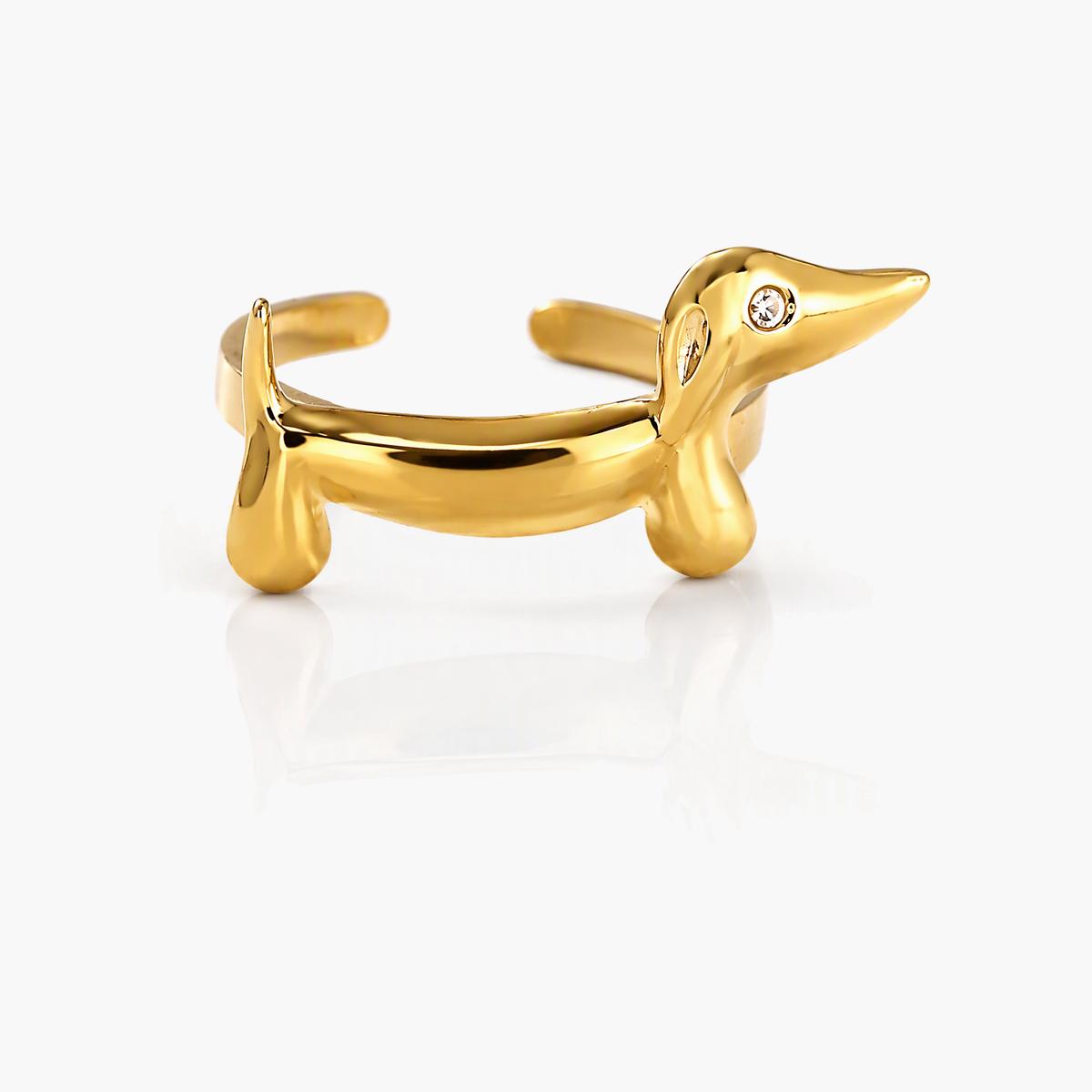 Cute Dachshund Ring