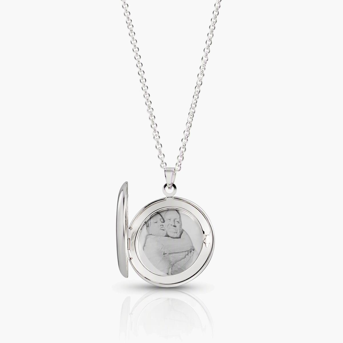 Oval Locket Pendant Necklace