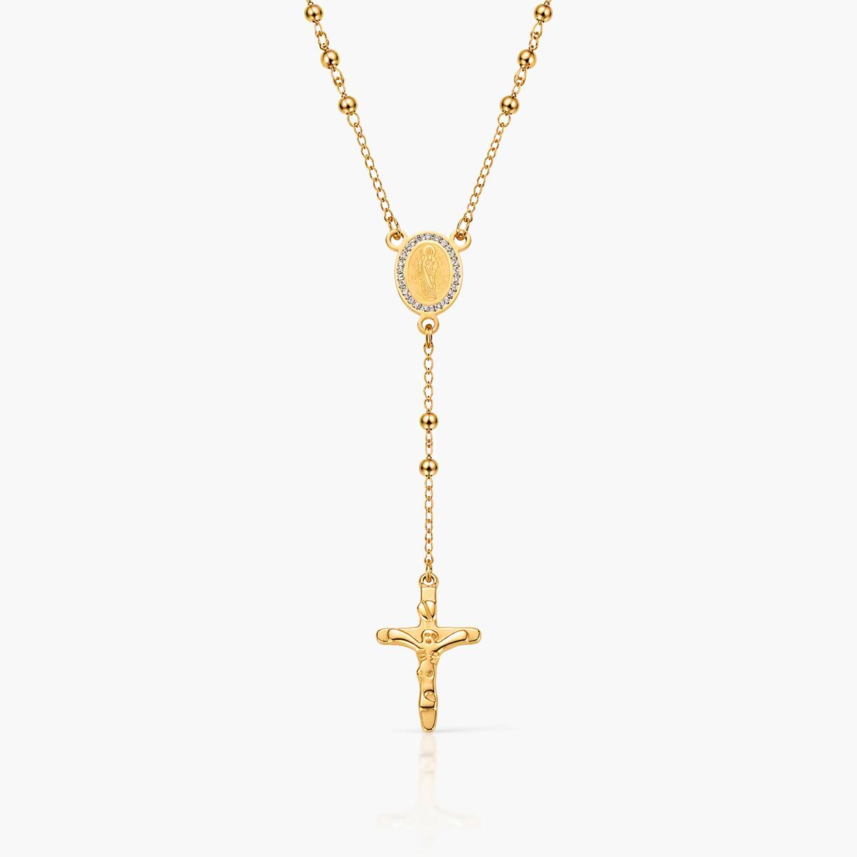 Dainty Oval Medal Necklace