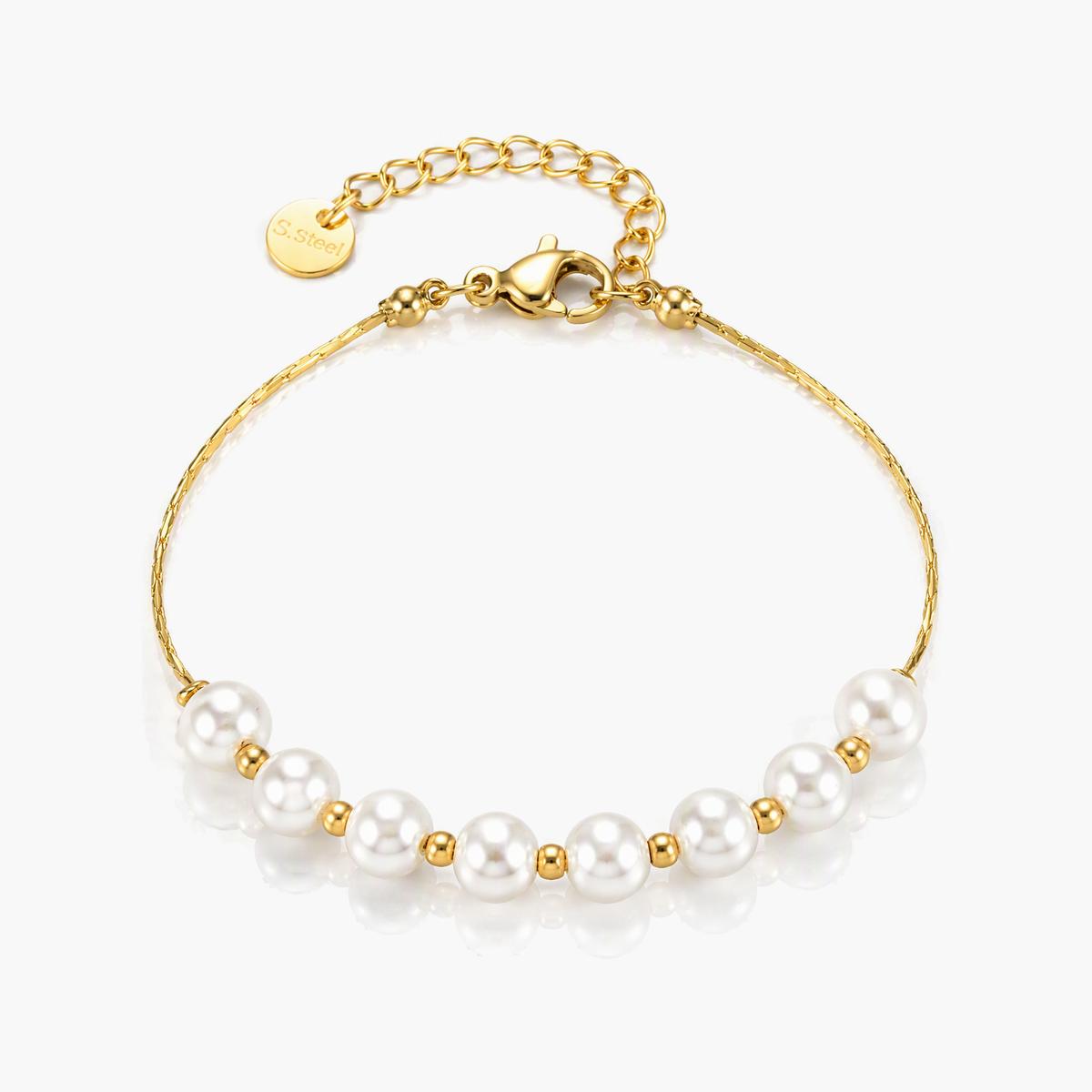 Dainty Pearl Beaded Bracelet