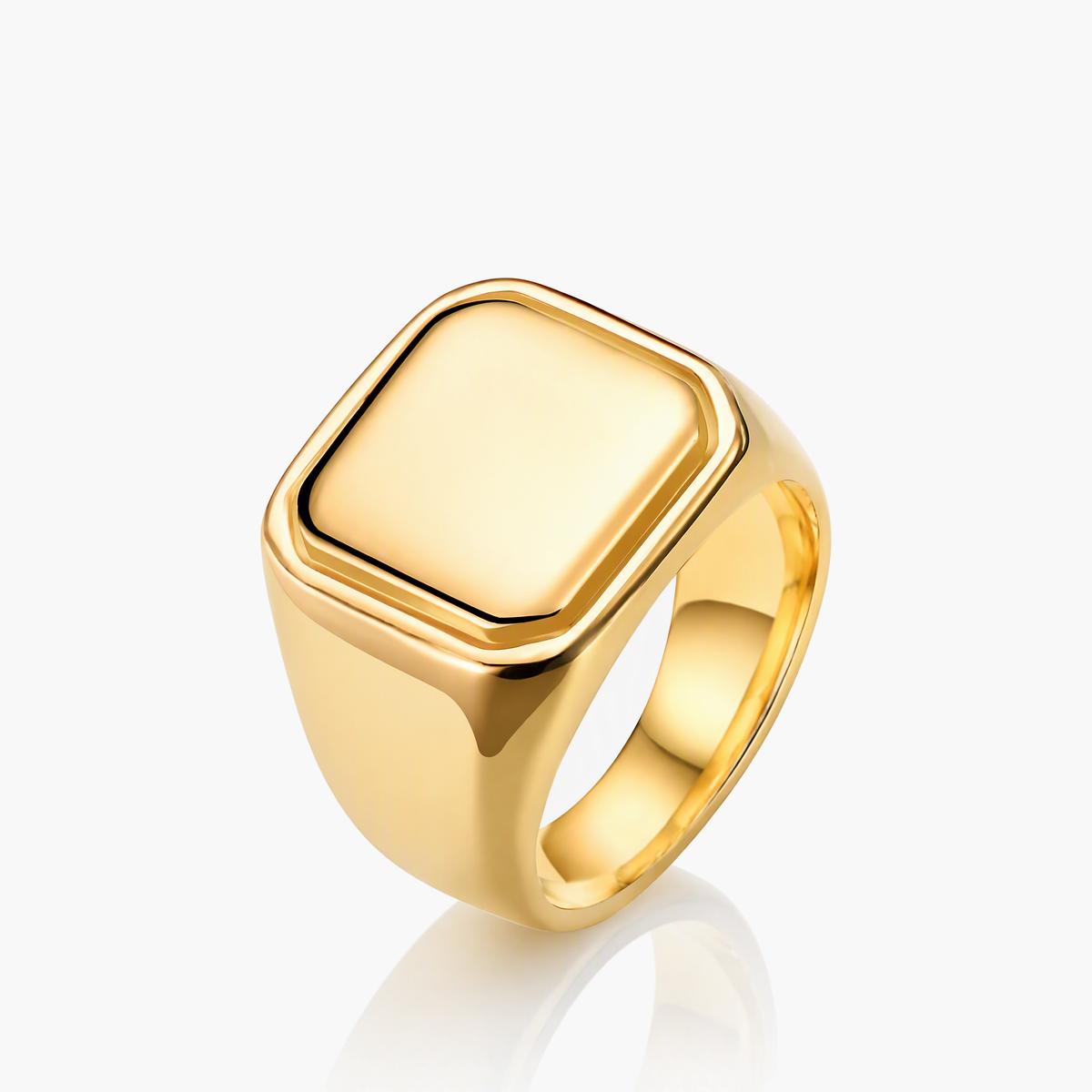 Chunky Square Signet Ring