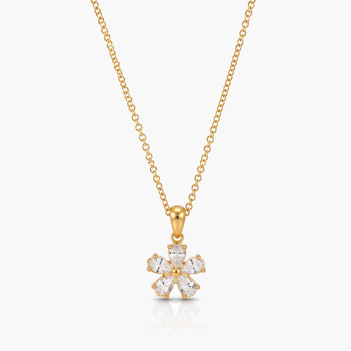 Dainty Flower Pendant Necklace