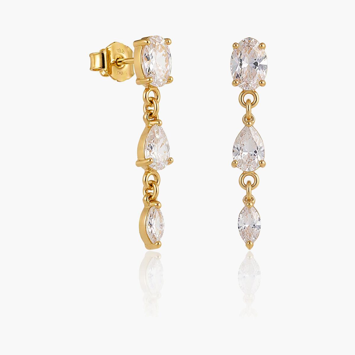 Elegant Ball Chain Tassel Drop Earrings