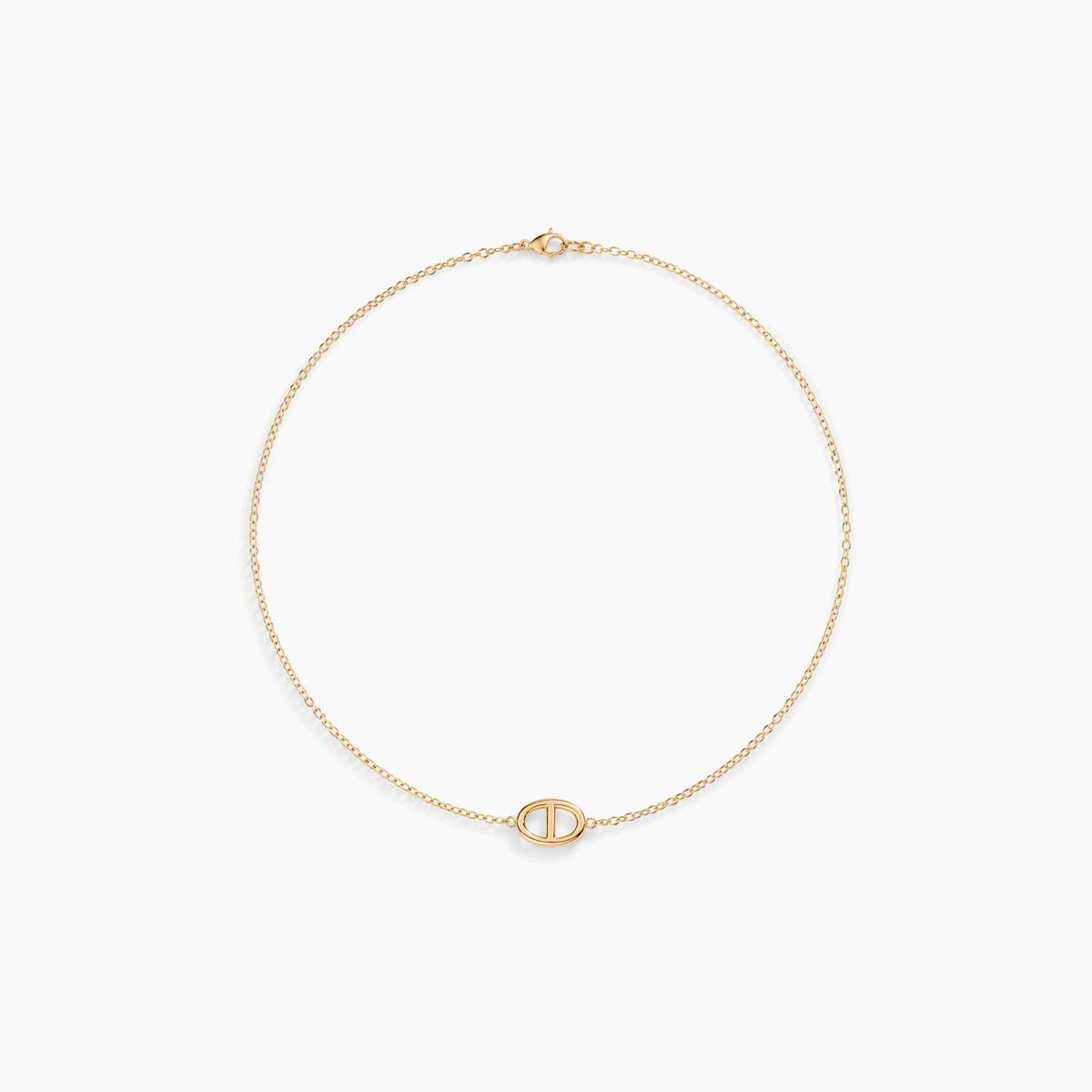 Minimalist Interlocking Circle Necklace
