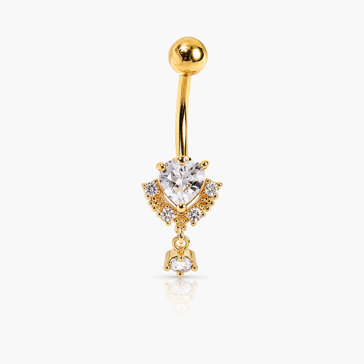 Crown Charm Belly Ring