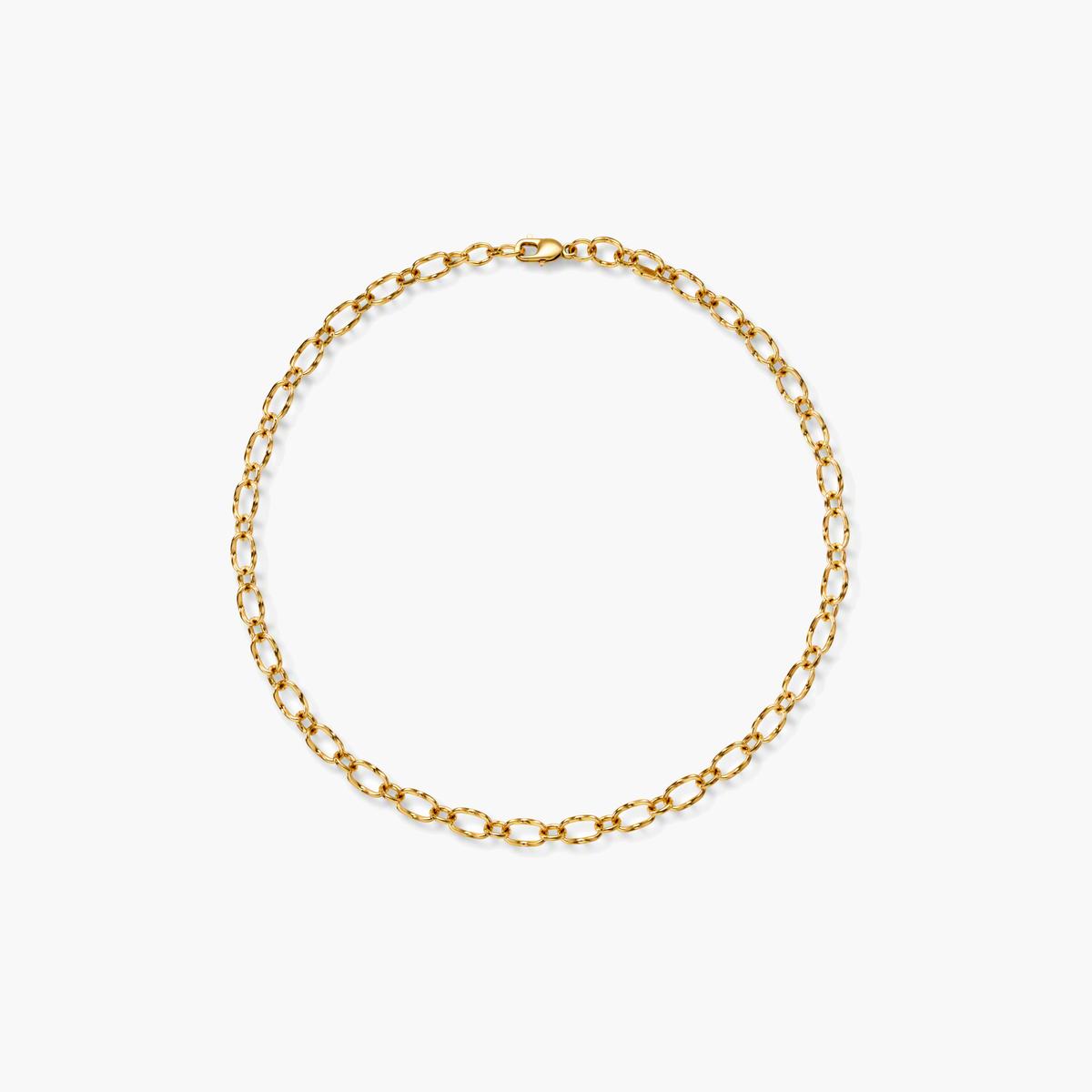 Twisted Oval Link Chain Necklace