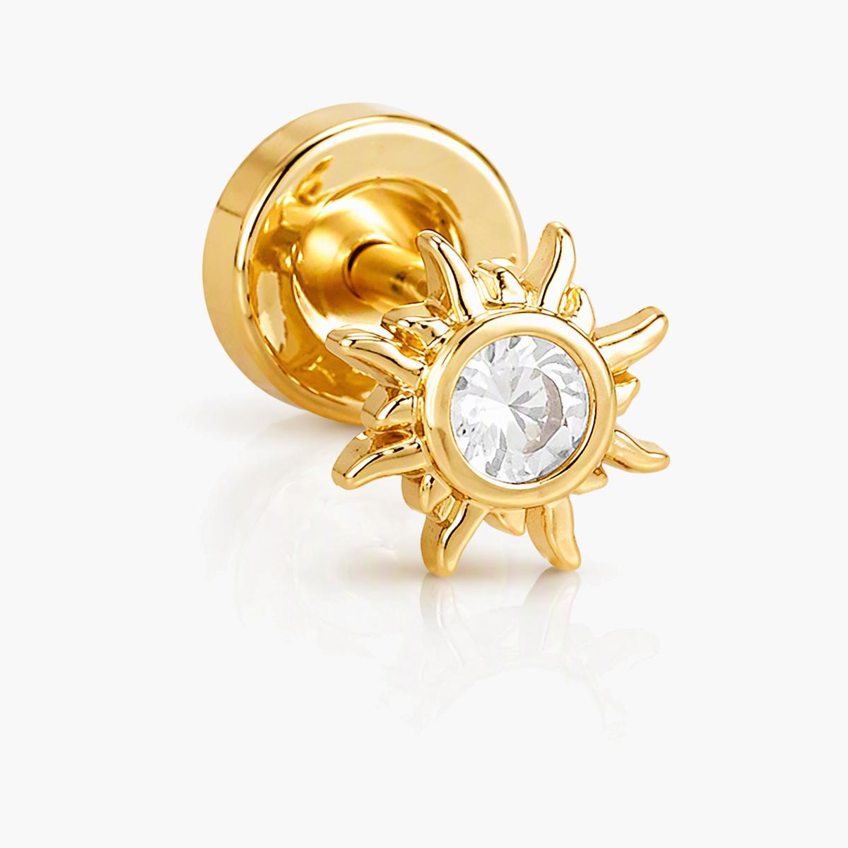 Celestial Moon Star Sun Stud Earrings